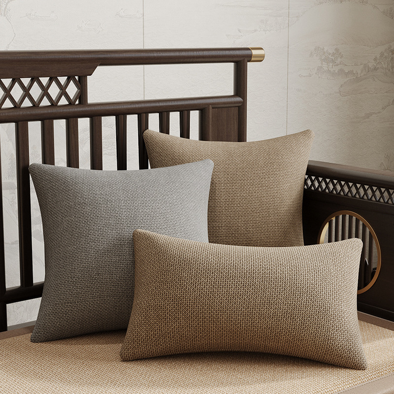 Sofa Pillow, Waist Pillow, Living Room Bay Window Cushion, Back Cushion, Large Backrest Cover, New Chinoiserie Pillow, Pillow Core