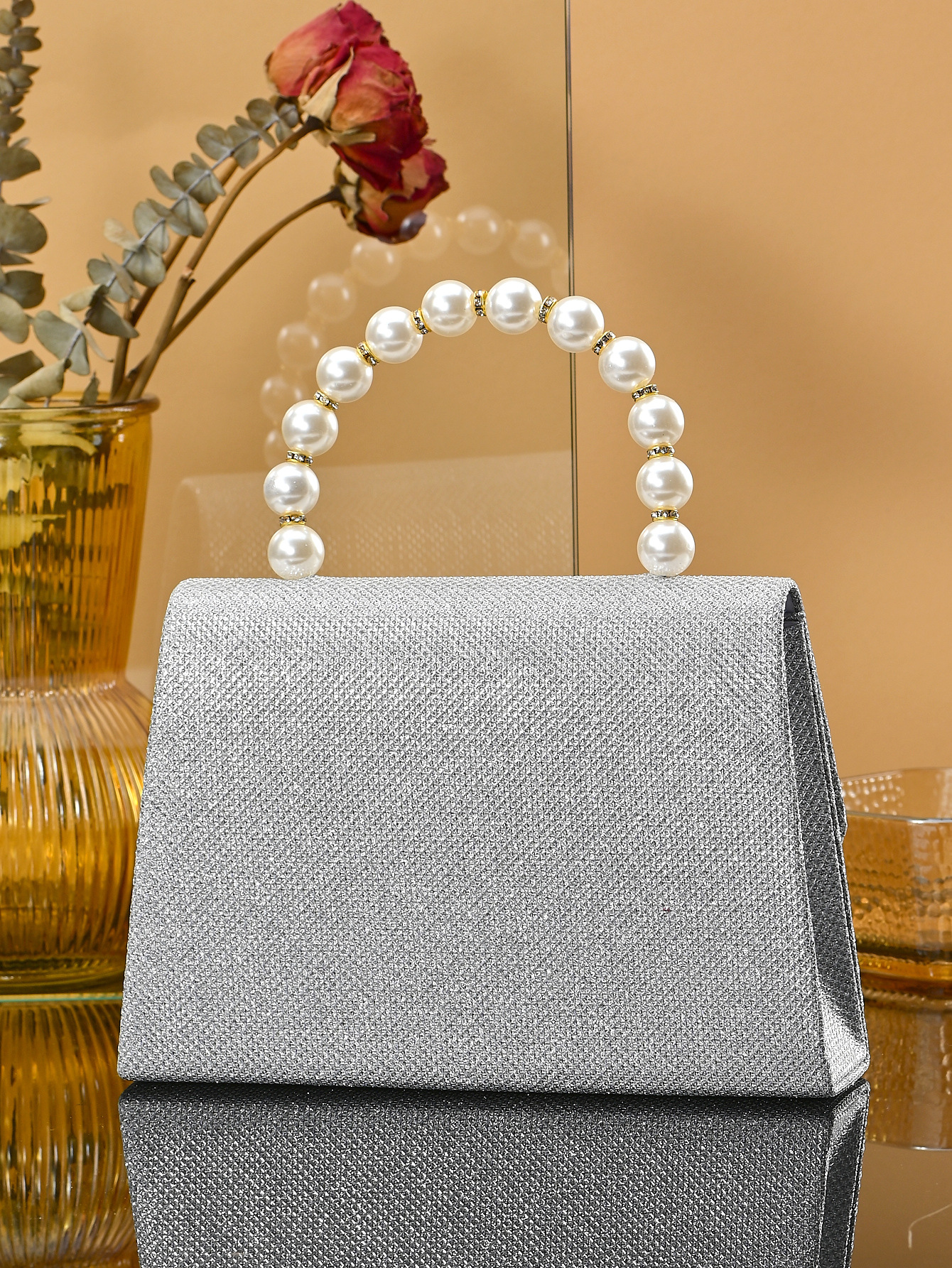 Beaded Square Evening Handbag For Ladies - Elegant Party Accessory_voghion.com