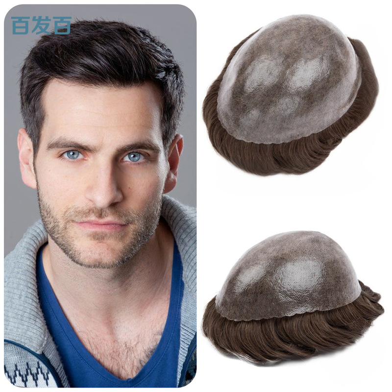 European and American Men's Mediterranean Hairpiece with Pu I Skin Needle-Tied Invisible Breathable Hair Replacement Piece European and American Men's Mediterranean Hairpiece with Pu I Skin Needle-Tied Invisible Breathable Hair Replacement Piece