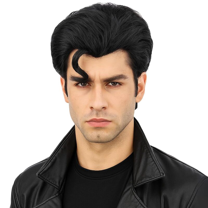 Cross-Border Men's New Wig, Black Natural Curly Short Hair, Halloween Costume Headgear, Funny Men's Wig Cross-Border Men's New Wig, Black Natural Curly Short Hair, Halloween Costume Headgear, Funny Men's Wig