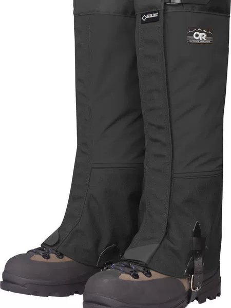 High-Top Wear-Resistant Outdoor Leg Protectors in Blue and Black Color Combination, Sand-Proof and Snow-Proof, Suitable for Mountaineering and Hiking, Direct Supply from the Manufacturer, Customizable
