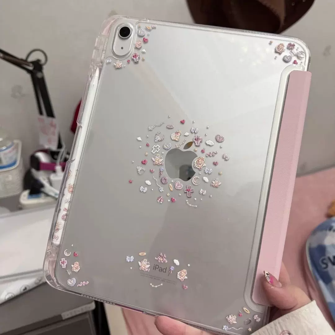 韩国ins风云端天使美甲贴纸diy水杯手机贴浮雕立体贴纸巴洛克小熊