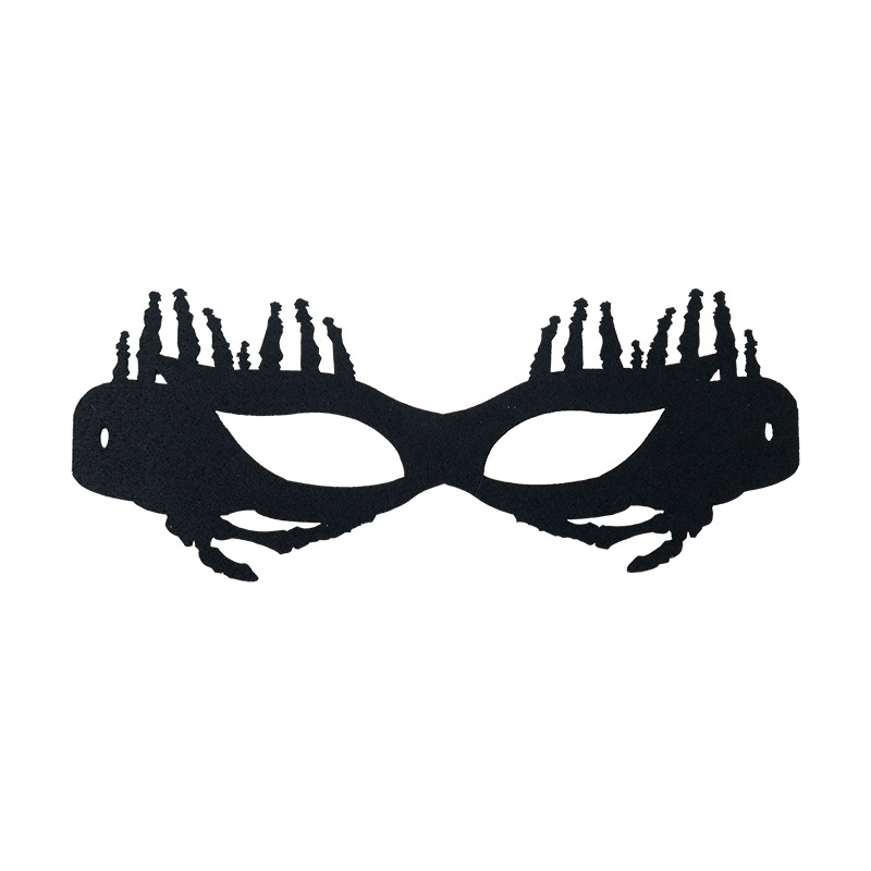 Transfronterizos nuevos no tejidos máscaras de felt negro máscaras modernas máscaras de felt minimalistas máscaras misteriosas de baile de maquillaje