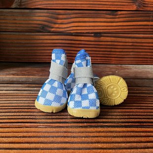 Elastic Strap Breathable Mesh Shoes, Tendon Sole Mesh Dog Shoes, Dog Shoes, Teddy Shoes
