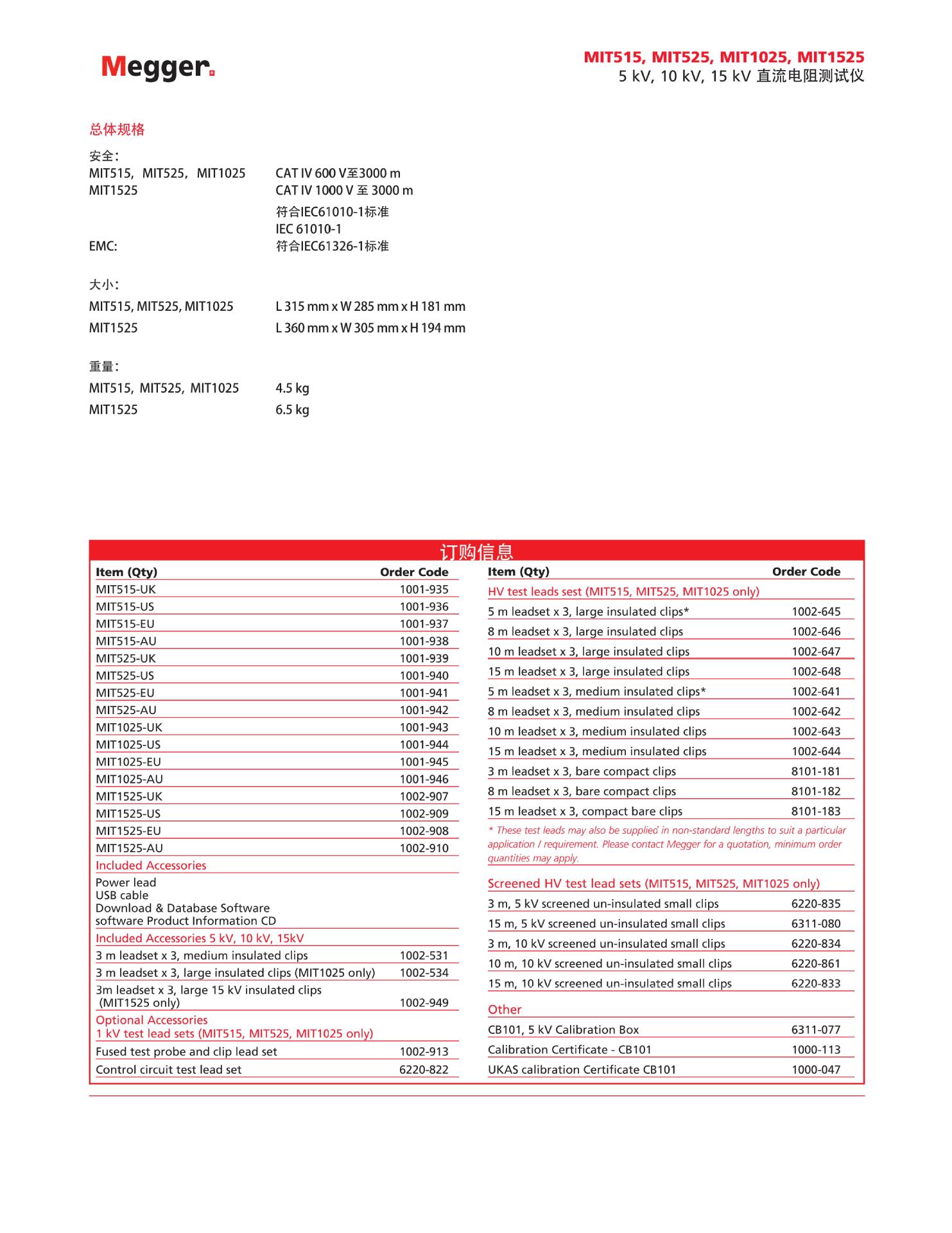 英国MEGGER MIT515绝缘电阻测试仪5000V兆欧表数字摇表MNIT515-阿里巴巴