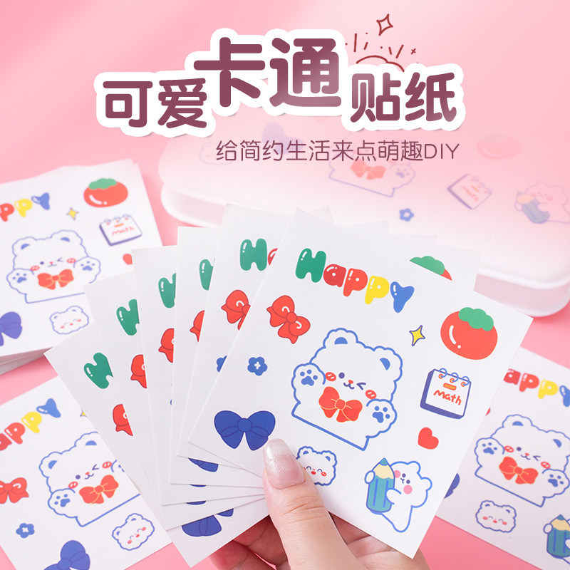 genuine cartoon cute transparent waterproof sticker