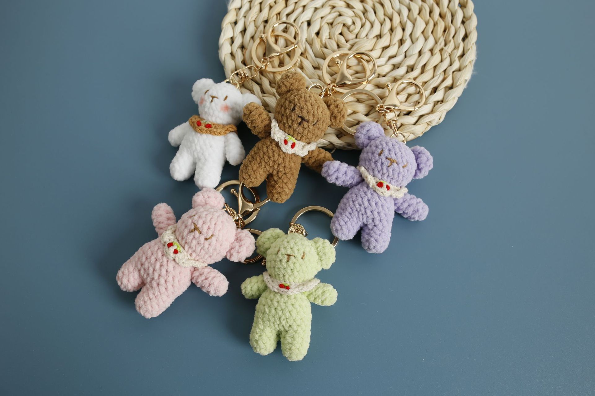 25g Weight Bag Pendant, Keychain Classification 1 Piece Quantity Holiday, Daily Occasion Hand knitting yarn Material Animal Pattern All Seasons Season Cute Style 1 Piece Cute Animal Hand Knitting Yarn Bag Pendant Keychain 9