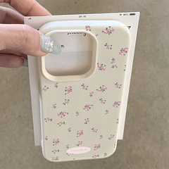 Ins風清新小砕花適用リンゴ16promax携帯ケースiPhone15/13レイシ紋14ソフトx