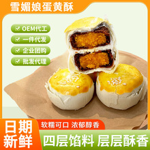 雪媚娘蛋黄酥糕点零食代餐营养整箱代发批发