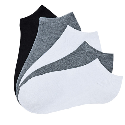 Mid-calf socks, thin socks, men's solid color breathable summer and autumn casual sports socks polyester cotton business socks new wholesale