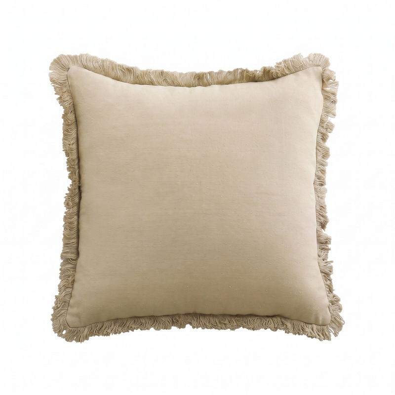 Moderno simple algodón sólido lino contra la funda de almohada silencioso viento multicolor cuadrado bordado encaje sala de estar oficina abraza funda de almohada image 9