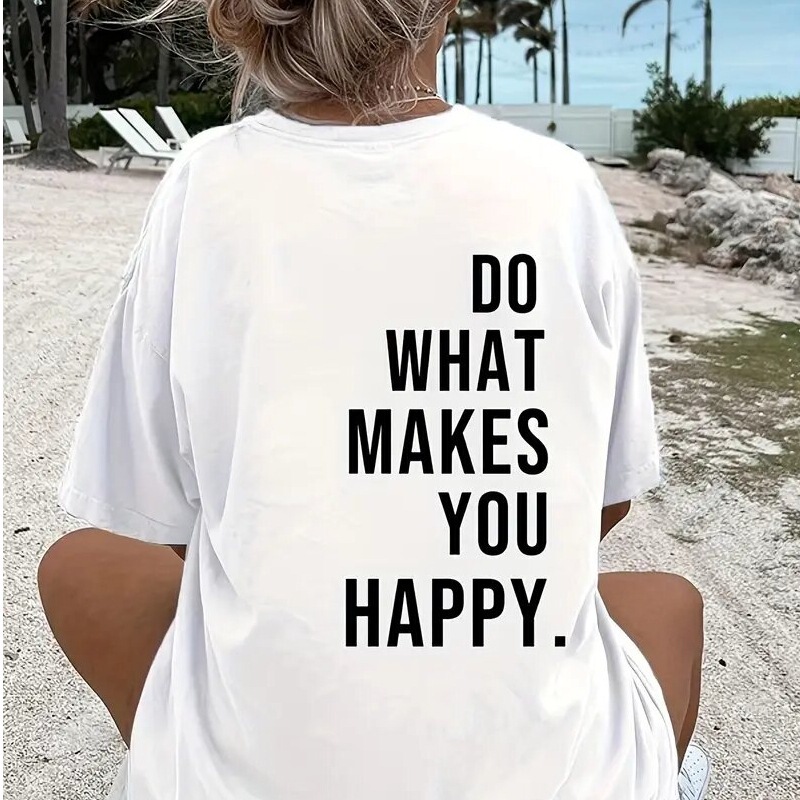 Cross-border Foreign Trade Letter Short-sleeved T-shirt Women's 2025 Summer New Fashion Long Loose Half-sleeved T-shirt Top Cross-border Foreign Trade Letter Short-sleeved T-shirt Women's 2025 Summer New Fashion Long Loose Half-sleeved T-shirt Top