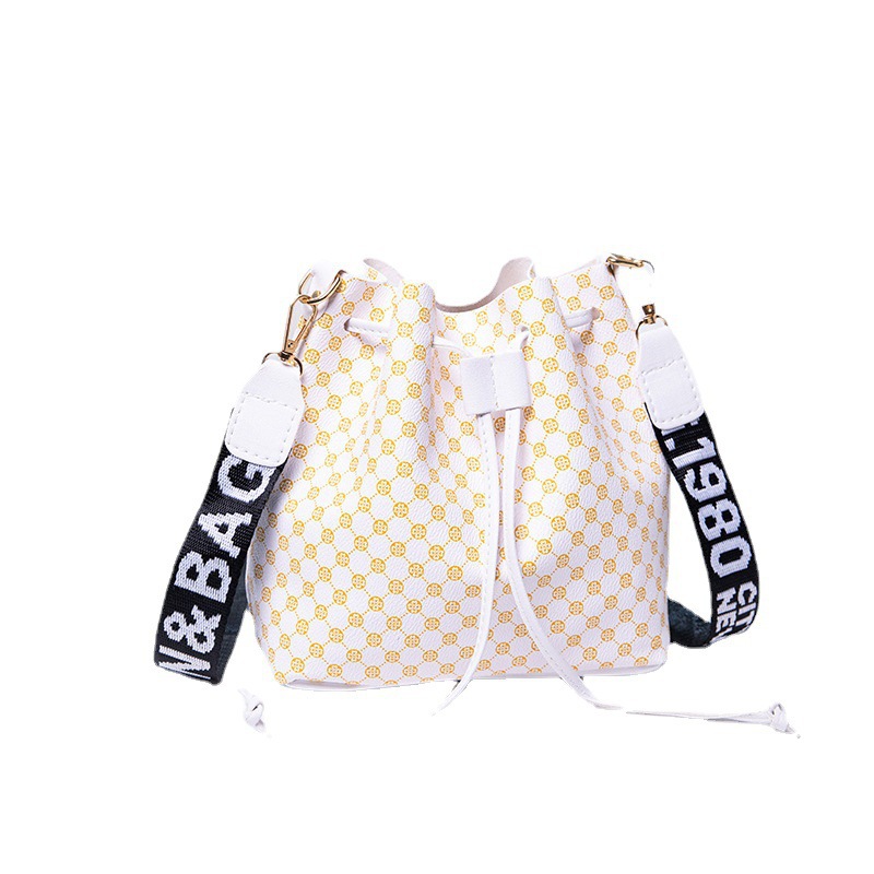 2022 verano nuevo bolso de hombro de moda de mujer bolsa de cubo de flores casuales bolsa de mujer comercio exterior transfronterizo bolsa de mujer bolsa al por mayor