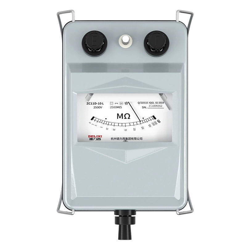 Delixi Изоляционный резистор Высокая точность сопротивления тестер 2500V указатель электрик ручного встряхивания мегерометр