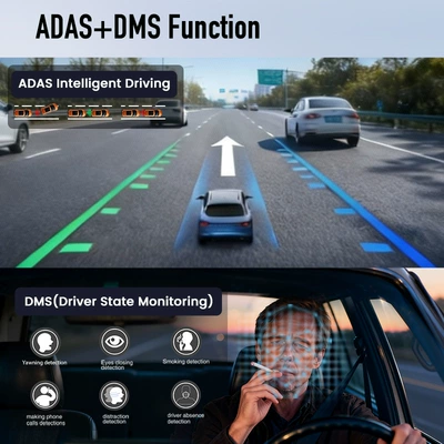 Driving recorder 4K cameras, remote monitoring, 24-hour