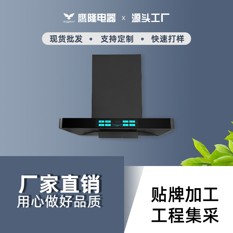 Range Hood Small Household New Kitchen Range Hood Top Suction High Suction Range Hood Single Stove Double Stove