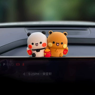 Cute and adorable couple Car ornaments - come-and-get-some-fabric-and-well-give-you-some-adhesive-tape-for-free