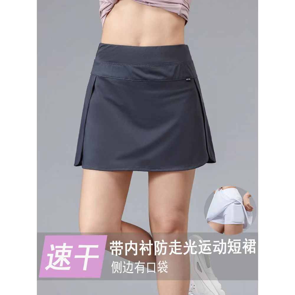 Falda de tenis, falda deportiva corta, falda de velocidad seca, falda de bádminton, falda de trúsco, nuevo estilo de ejercicio al aire libre