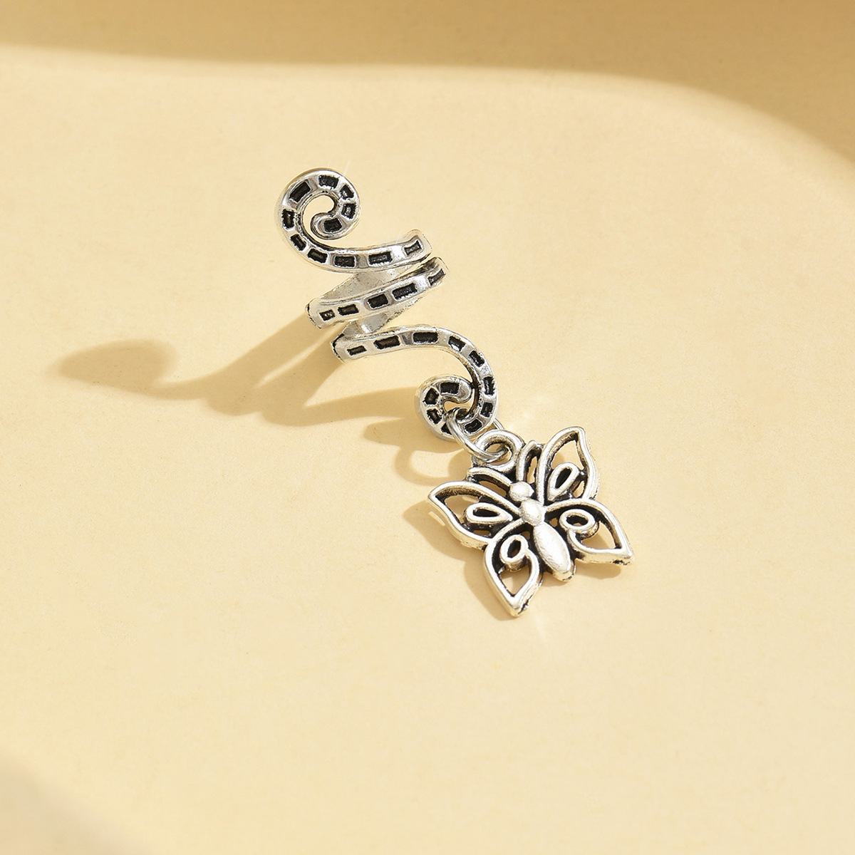 Perucas trenzadas decoración anillo de pelo toque de pelo aleación mariposa pequeña colgante trenzada africana colgante