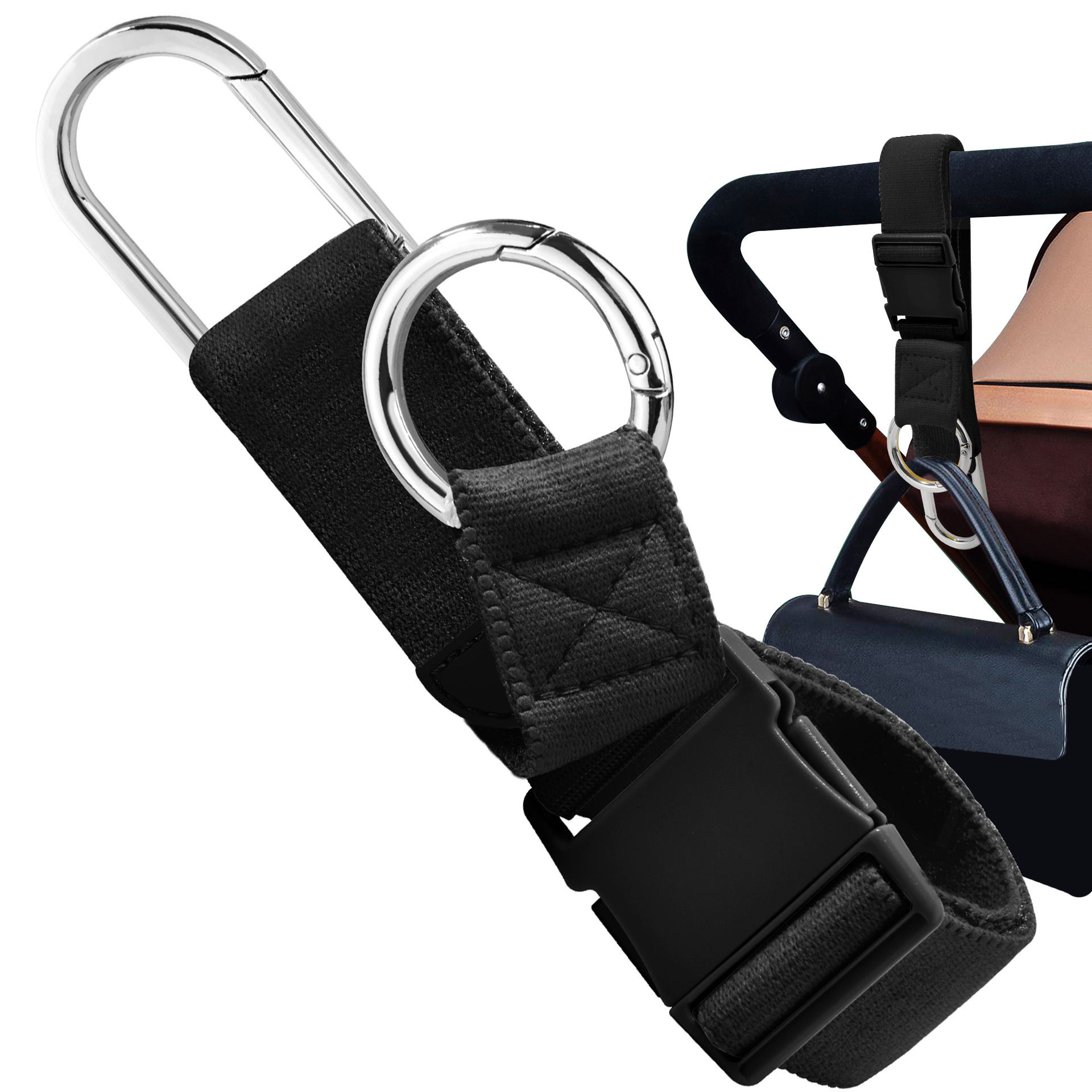 Elastic D-Shaped Buckle Luggage Strap Travel Accessory Frees Your Hands