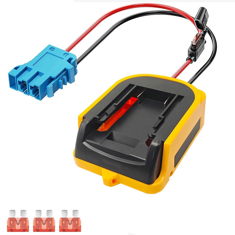 DeWalt adapter is compatible with 18V/20V lithium batteries for wiring harness connectors of children's ride-on toy cars DeWalt adapter is compatible with 18V/20V lithium batteries for wiring harness connectors of children's ride-on toy cars