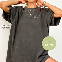 R 43275 Oversized Print T-Shirt �W���羳���R�d���uͨ