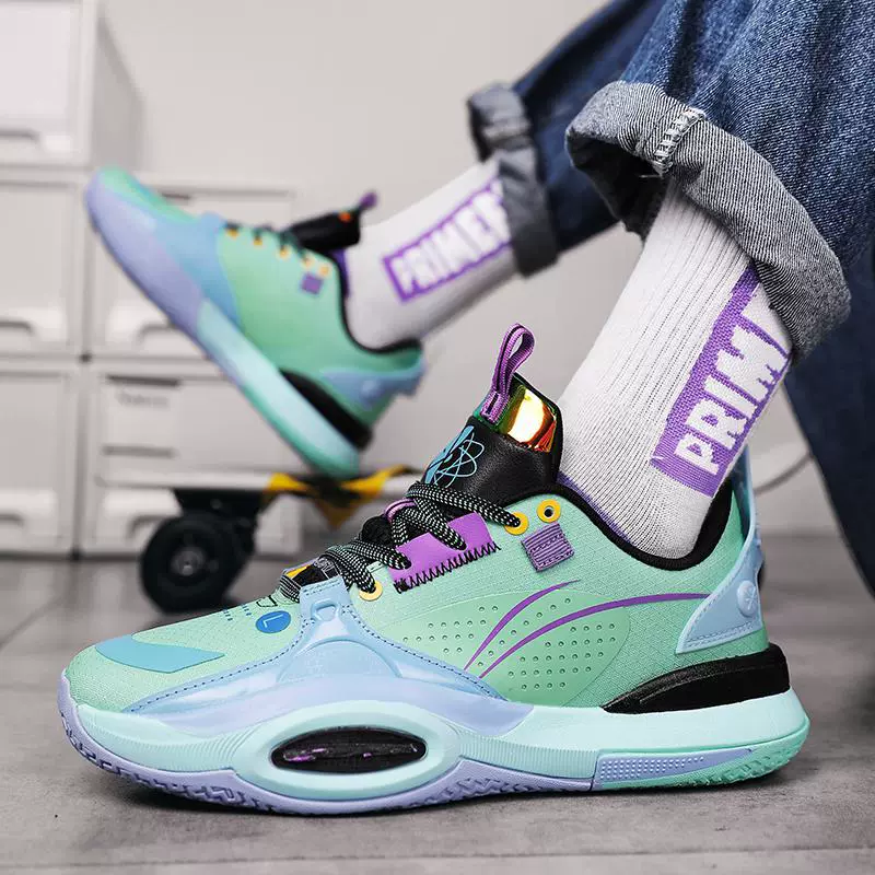 全城10棉花糖篮球鞋男青少年学生防滑减震实战训练球鞋跑步运动鞋