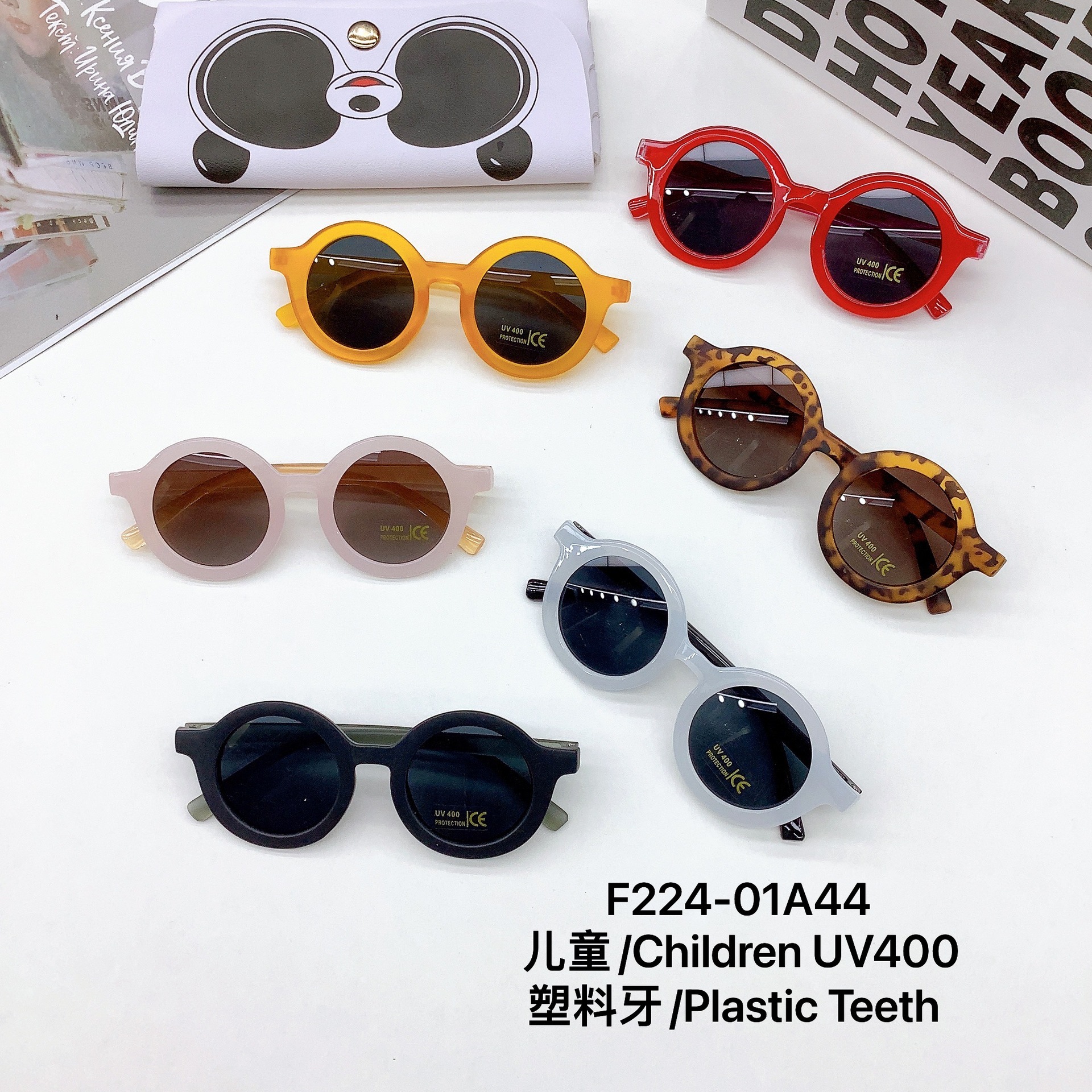 New children's round frame sunglasses li...