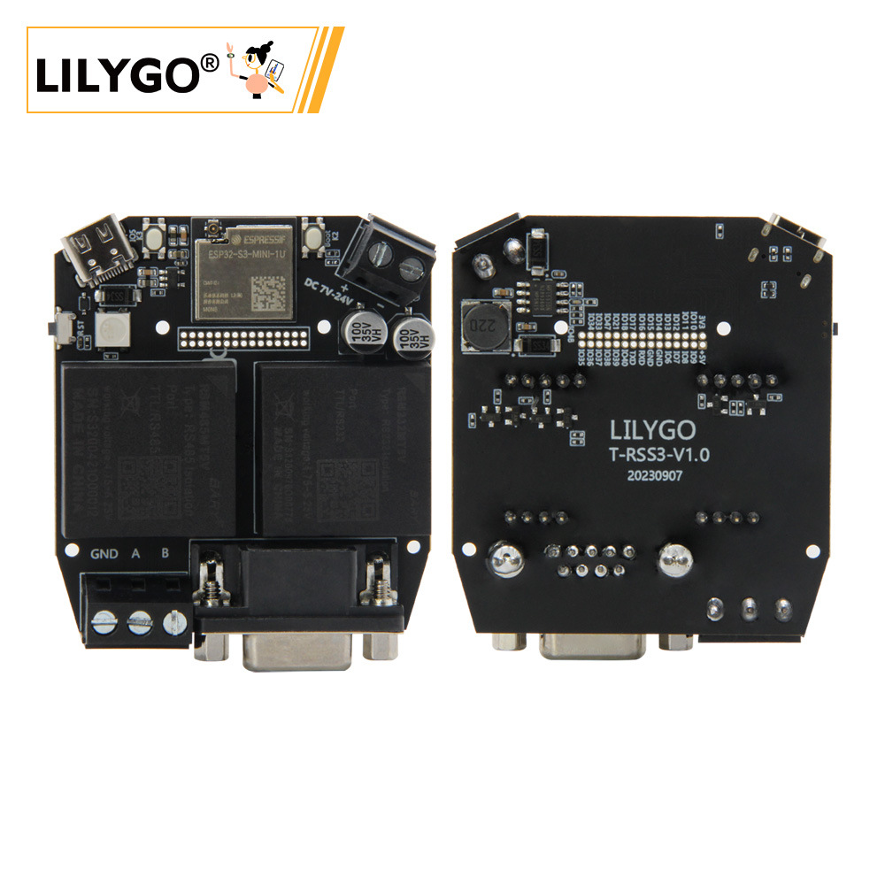 LILYGO® T-RSS3 ESP32-S3 WiFi蓝牙5.0开发板RS232 RS485 5V模块