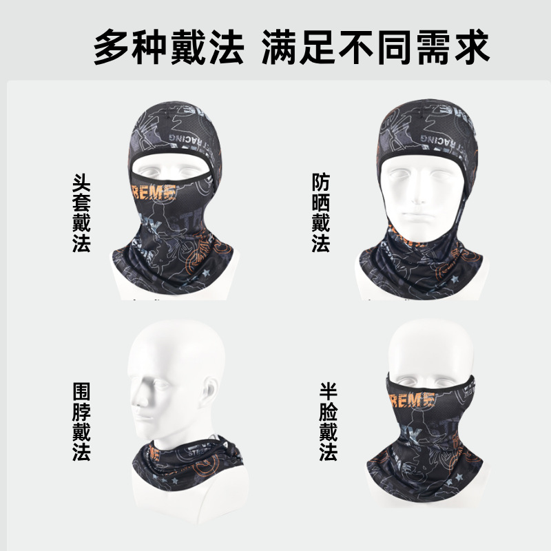 Transfronterizo de vello para ciclismo a prueba de viento a prueba de frío pescar bib máscara de esquí impresa protector de oídos caliente gorra Thunderfeng