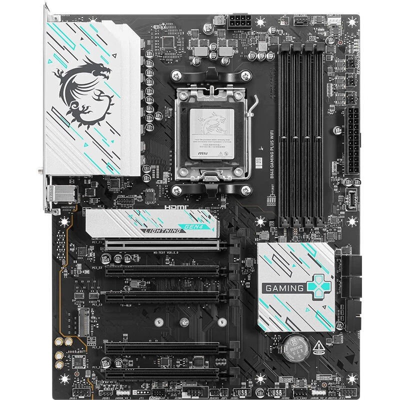 Материнская плата B840 GAMING PLUS WIFI для компьютера, поддерживает CPU AMD 9700X/9