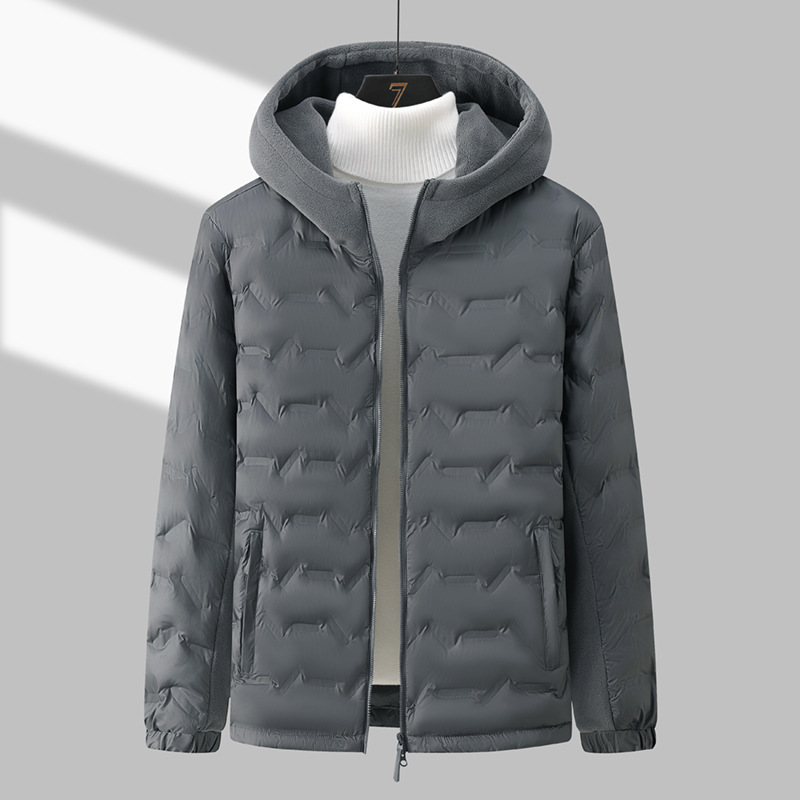 2026 new 3D quilted 480G microfiber-filled down cotton casual outdoor jacket, warm outerwear 2666
