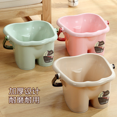 Foot bath Paojiao bucket Plastic household thickening The four round Foot massage Footbath company activity gift wholesale