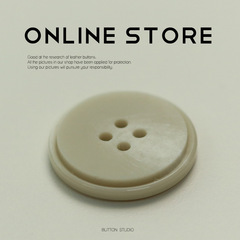 MOSN Four-Eye Resin Button for Mink Fur Coat, Suit Jacket, Tweed Coat, Decorative Button