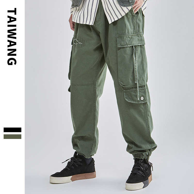 Men's Clothing Thai King Men's Wear Tide Brand Overalls Men 2024 Autumn New Men's Pants Youth Printed Casual Pants_voghion.com