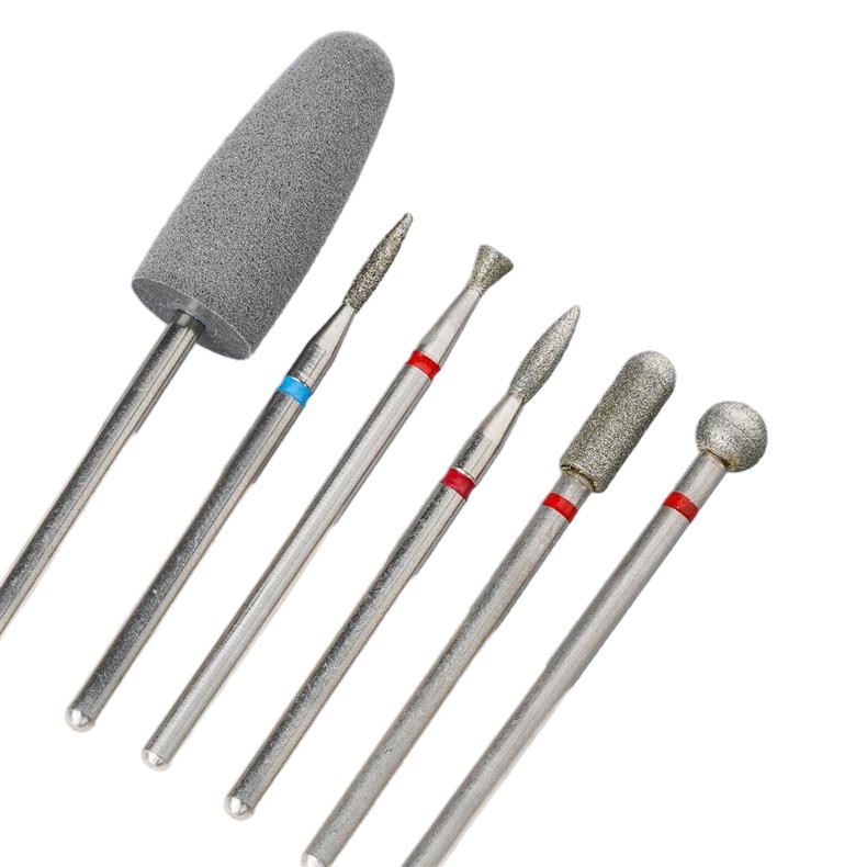 Set de Cabezales de Pulido de Manicura de 6 Piezas de Silicona, para Pulido