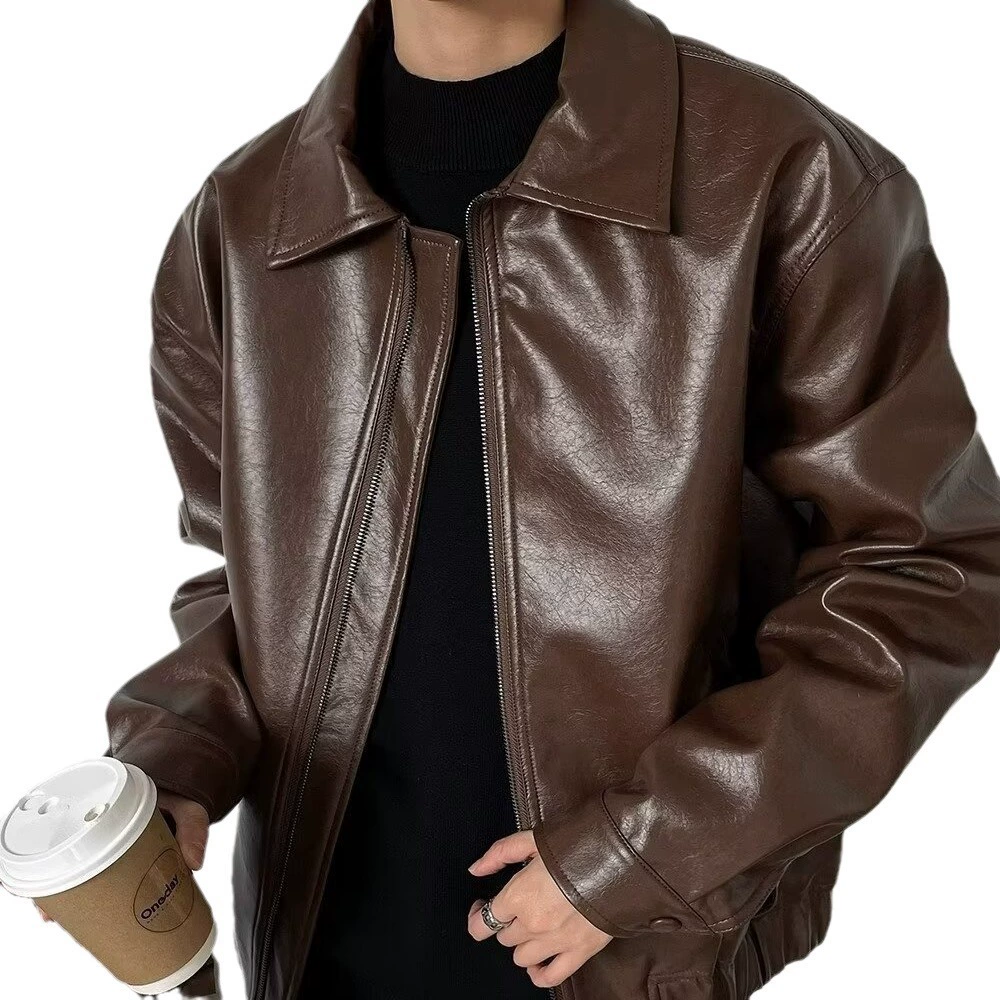Tide, retro short men's trend jacket, Korean style, oversize