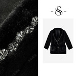 冬季新款大翻V领重工加厚保暖气质百搭中长女外套D0107