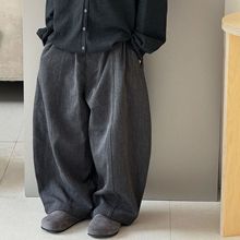 泰如2025秋季新款儿童时尚休闲百搭西装裤男童宽松垂感直筒裤长裤