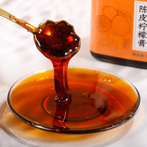 Dried Tangerine Peel Lemon Paste, Golden Orange Steamed Lemon Tea, Dried Tangerine Peel Elderly Rock Sugar Instant Boiled Children's Ointment 300g Ointment Formula