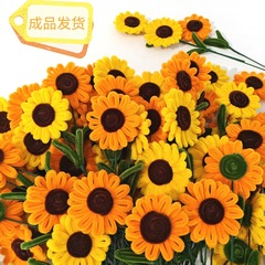 ひまわりひまわり手作り暗号化ツイストスティック造花造花永遠の花家の装飾写真撮影の小道具