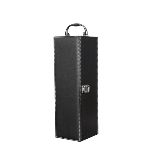 Red Wine Dedicated Single Bottle Box Wine Gift Box Chinese Style Red Wine Single Leather Box with LOGO Printing