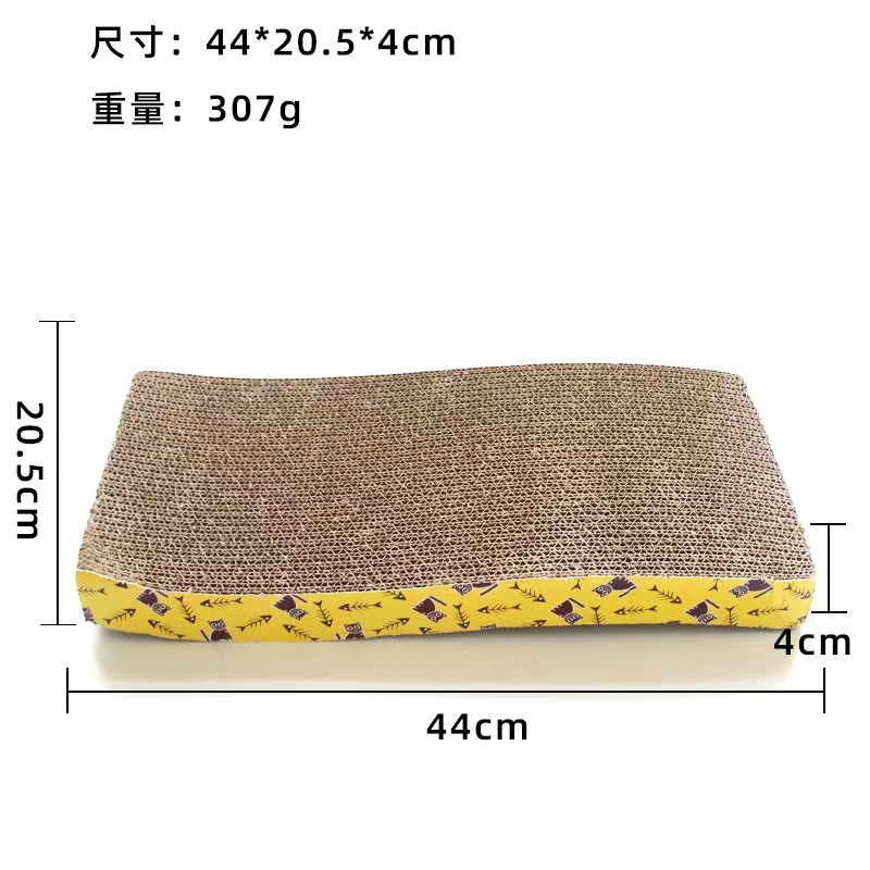 Tablero de agarre de gato cuadrado transfronterizo gato papel corrugado resistente a la captura juguetes para gatos nido para gatos tablero de garras para gatos suministros para mascotas al por mayor