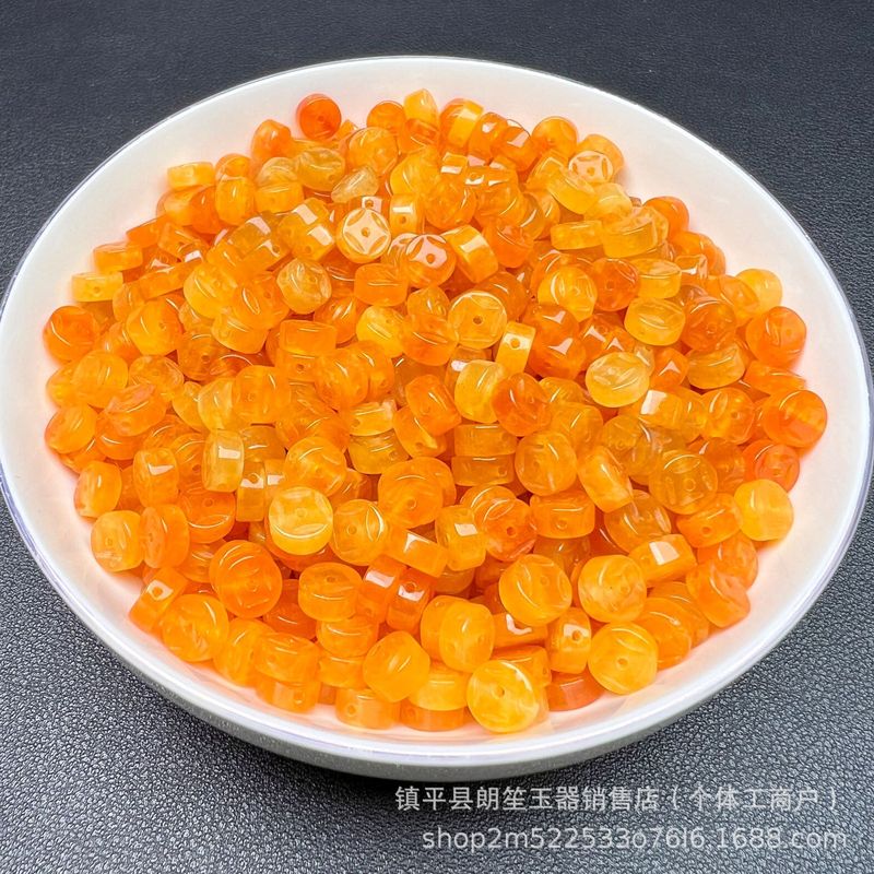 巴山玉厚銭8mm散珠玉アクセサリー隔珠diyアクセサリー銅銭玉アクセサリー卸売り|undefined