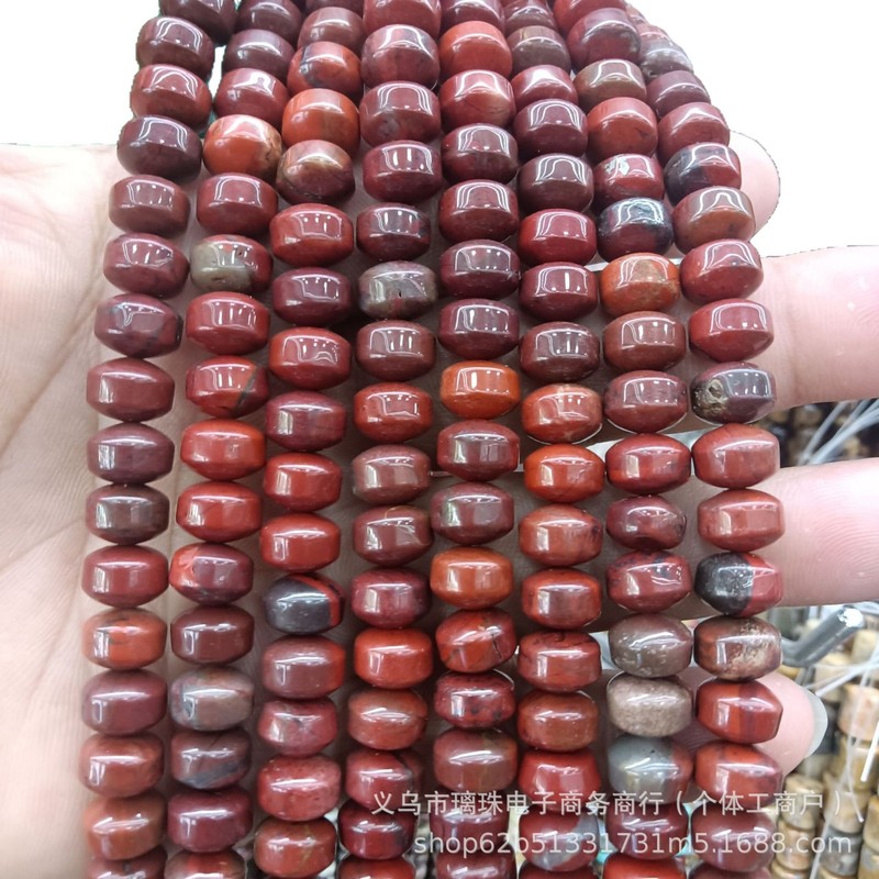 7x9mm天然石水晶玛瑙车轮珠散珠DIY手链项链饰品配件半成品串珠批|undefined