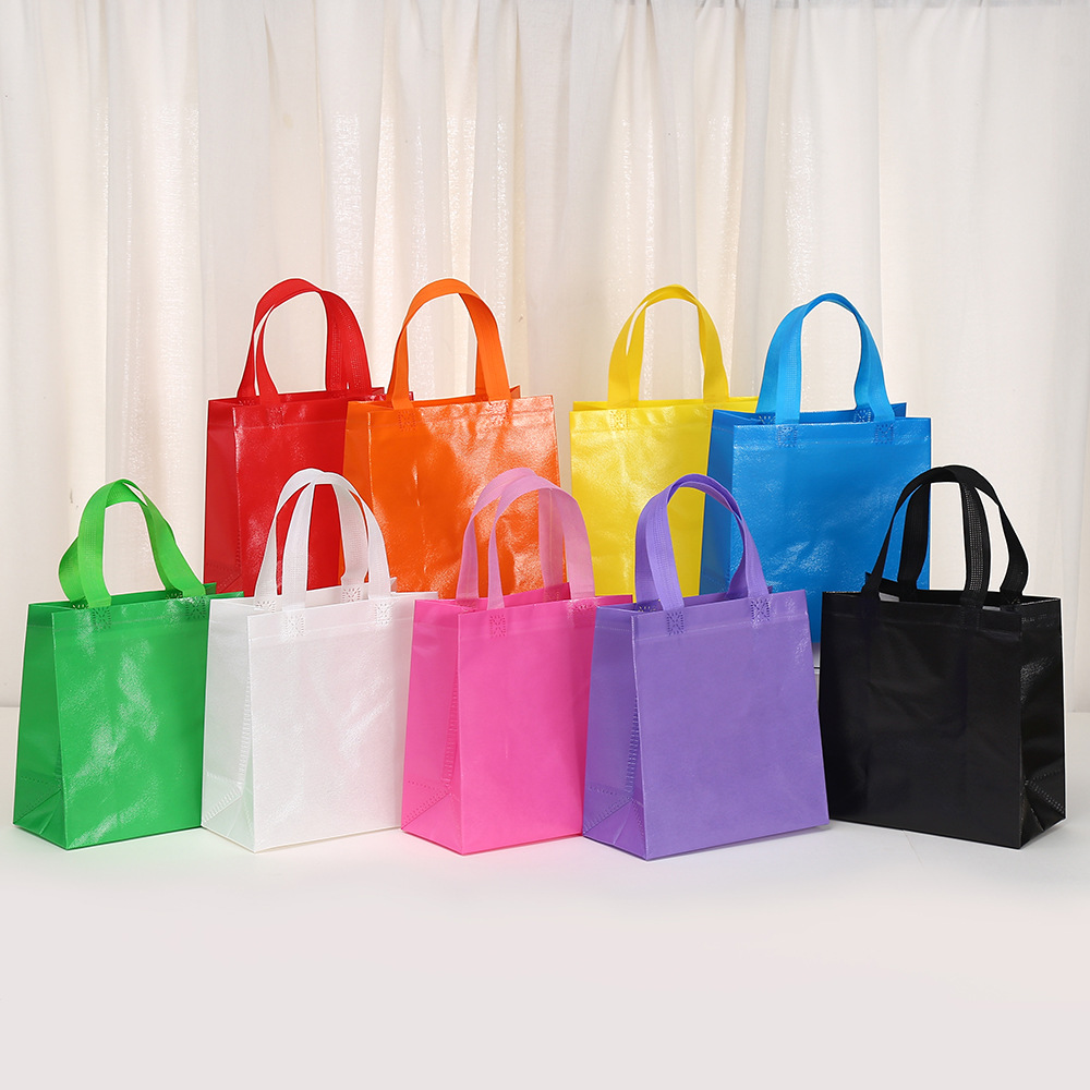 礼品袋派对礼物手提袋防水包装袋购物袋批发防水袋单色无纺布袋