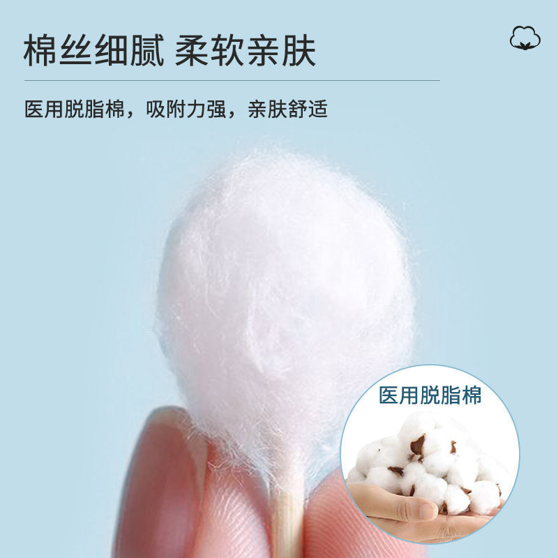 Haishi Hainuo 医療用綿棒袋入り保護医療用綿棒箱入りケア綿棒双頭綿棒卸売正規品|undefined