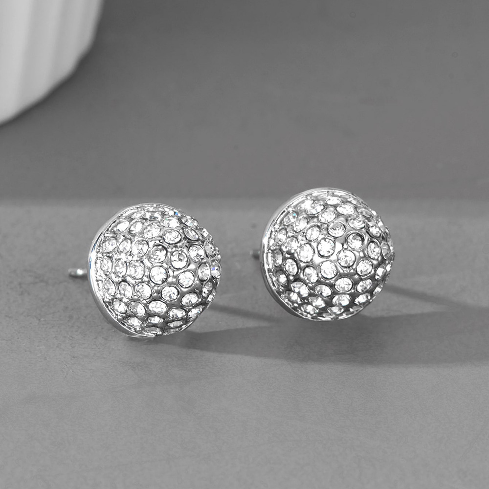 Novos brincos de celebridades da internet, modernos e criativos, com pedras cravejadas de discos geométricos, estilo Instagram_voghion.com