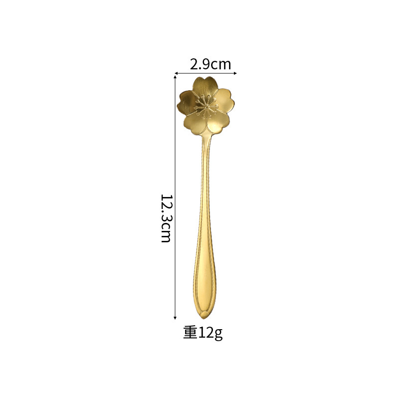 12CM 사쿠라 스푼 [골드]
