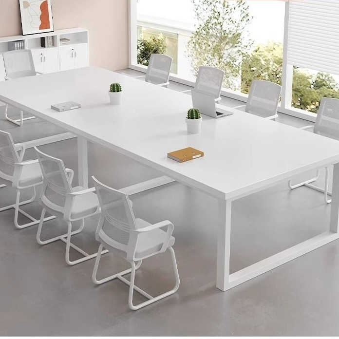 Conference Table, Long Table, Office Desk and Chair Set, Simple Modern Meeting Room Work Table, Rectangular Negotiation and Training Table Conference Table, Long Table, Office Desk and Chair Set, Simple Modern Meeting Room Work Table, Rectangular Negotiation and Training Table